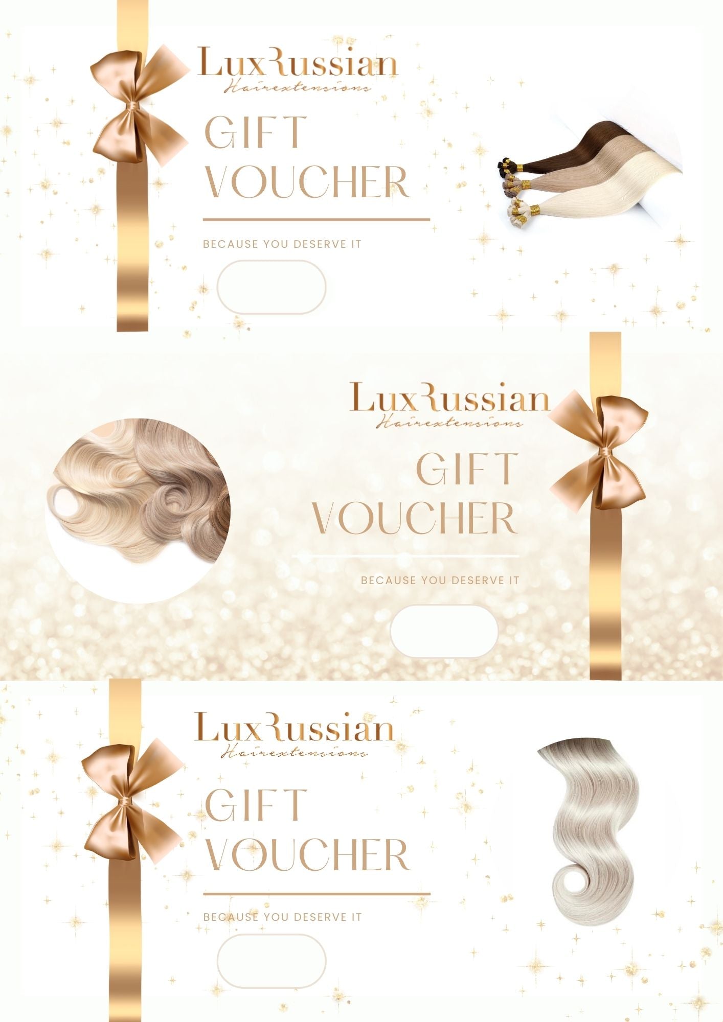 Cadeaubon LuxRussian Hairextensions